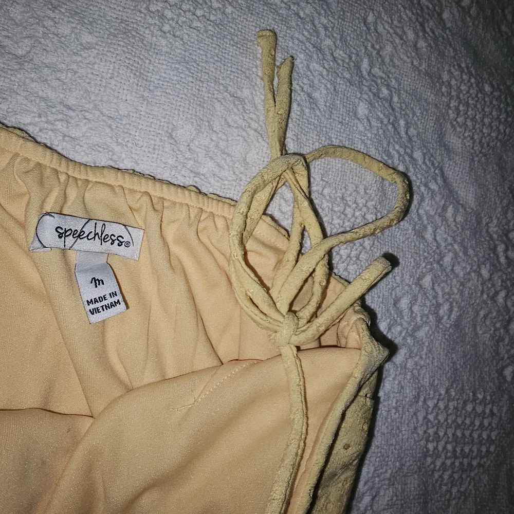 Speechless Sunny Yellow Eyelet Mini Dress - Picture 4 of 6